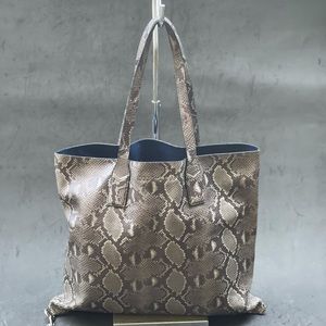 Marc Jacobs Brown Snake Print Tote